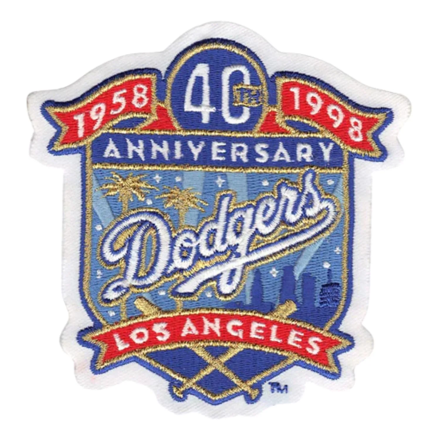 1998 los angeles dodgers 40th anniversary jersey patch
