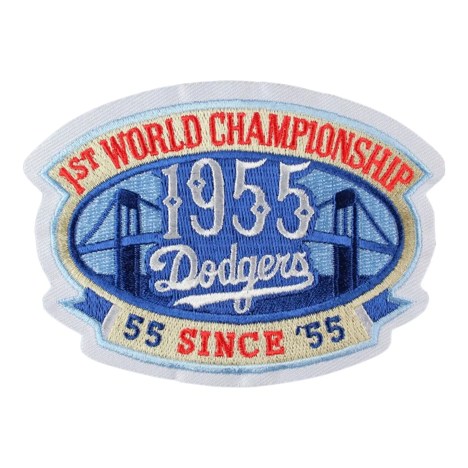 2010 los angeles dodgers 55th anniversary patch 1st world championship 1955