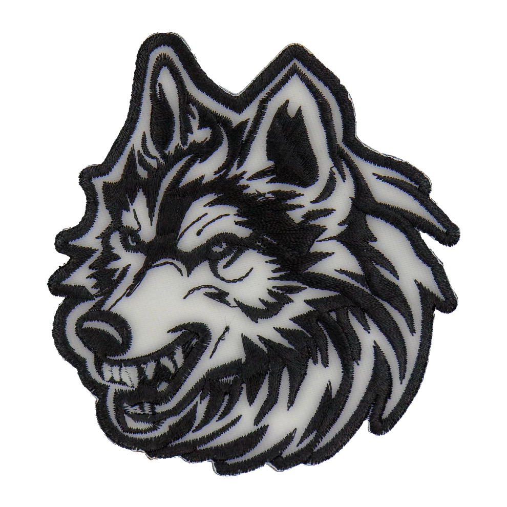 Aggressive Wolf Face Patch