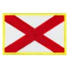 Alabama state flag embroidered golden border patch