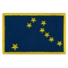 Alaska state flag embroidered golden border patch