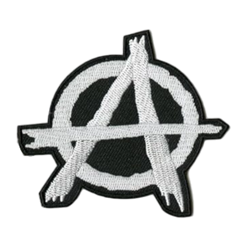 Anarchy symbol embroidered patch