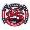 Atlanta Braves 25th Season Patch