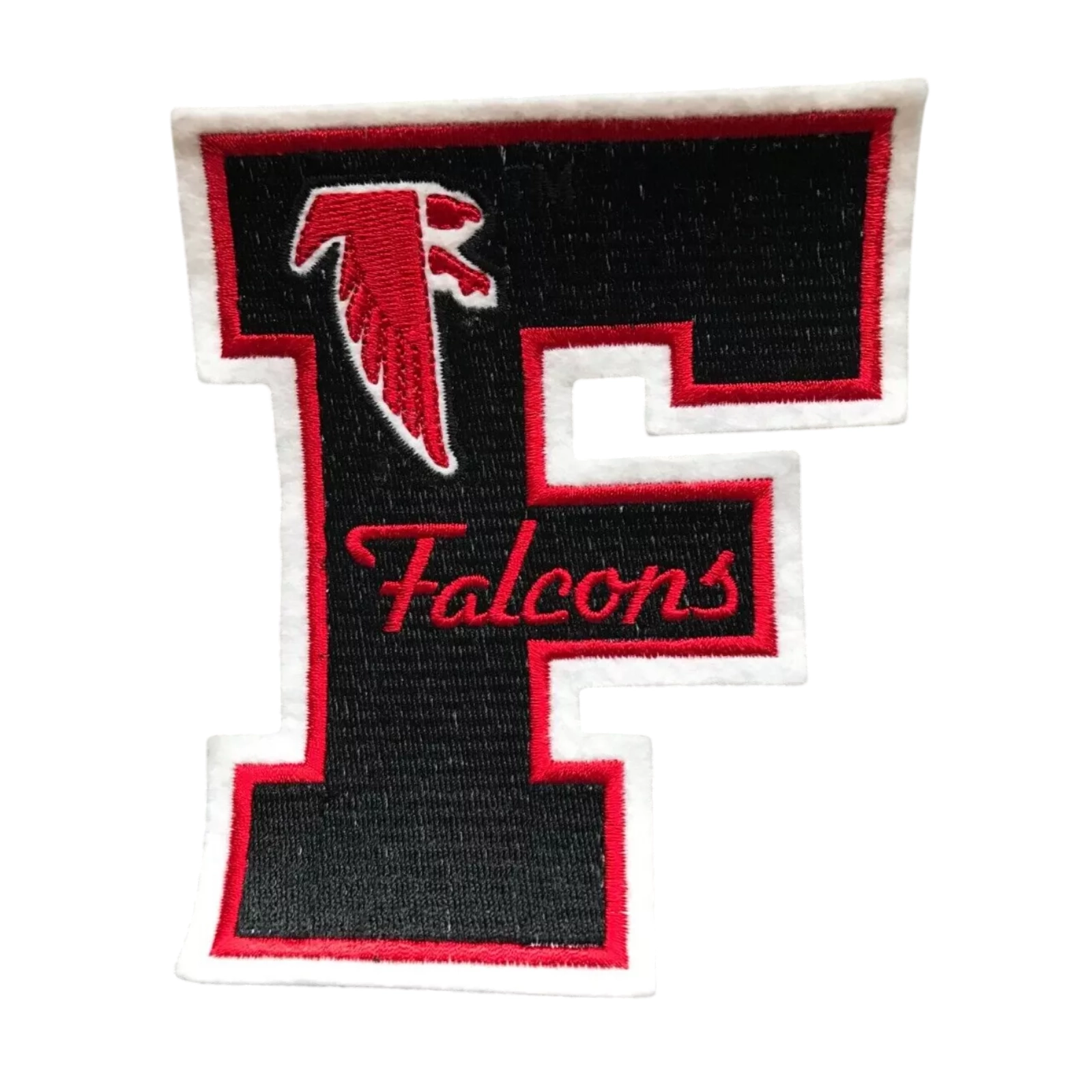 Atlanta falcons f logo embroidered patch