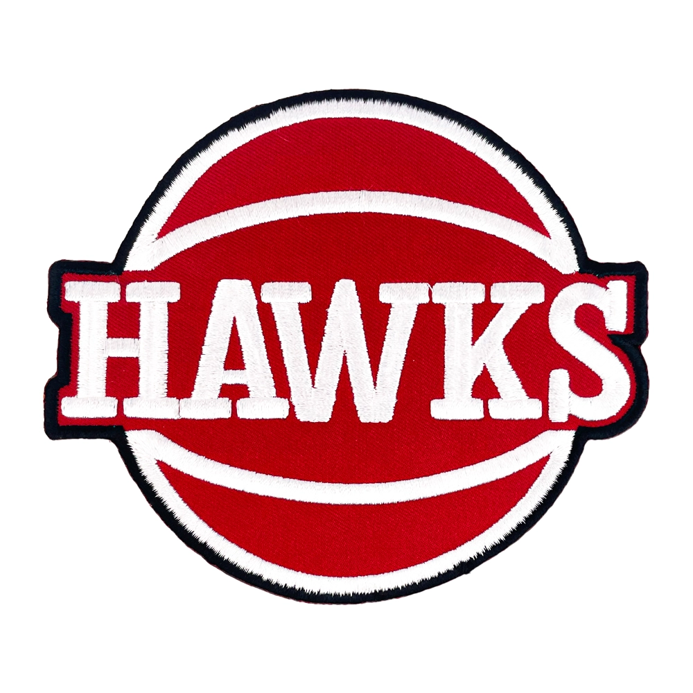 Atlanta Hawks Script Basketball Logo Patch