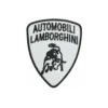 Automobili lamborghini black logo embroidered patch