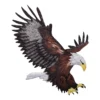 Bald eagle landing embroidered patch