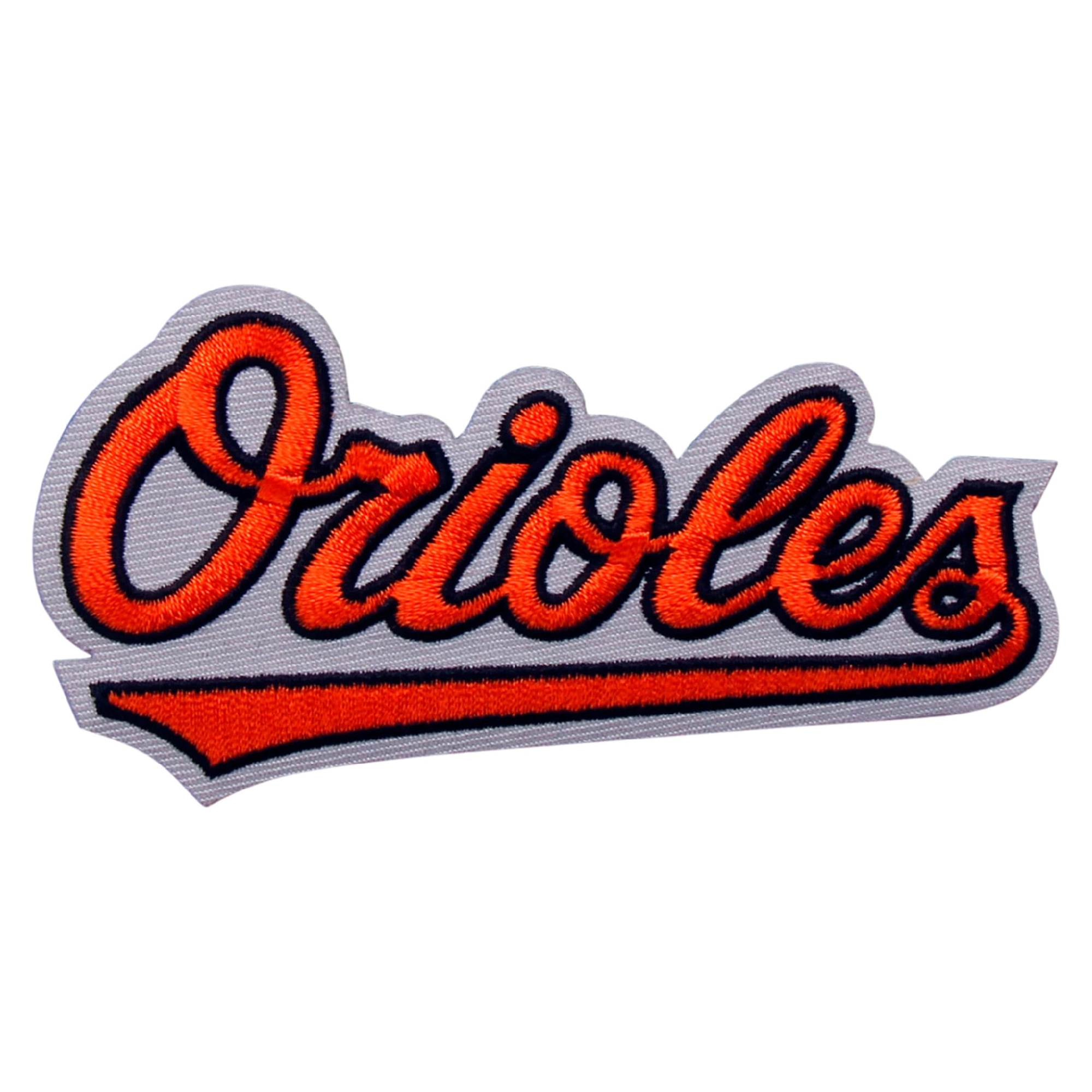 Baltimore orioles script logo embroidered patch