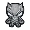 Black panther chibi standing patch