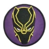 Black Panther Mask Round Patch