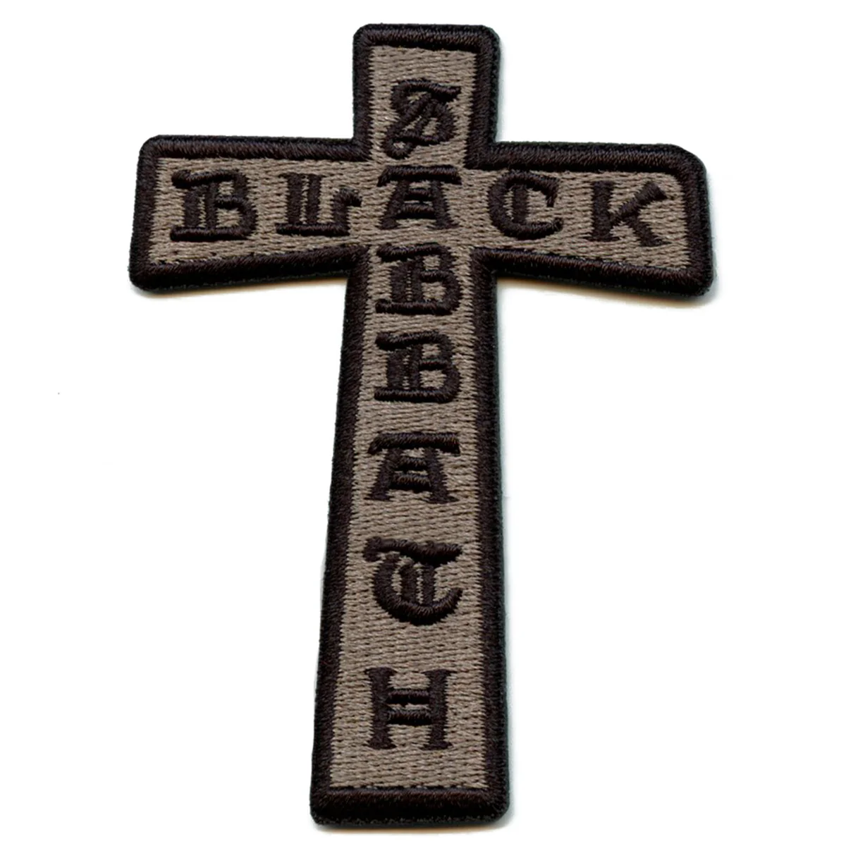 Black sabbath cross patch