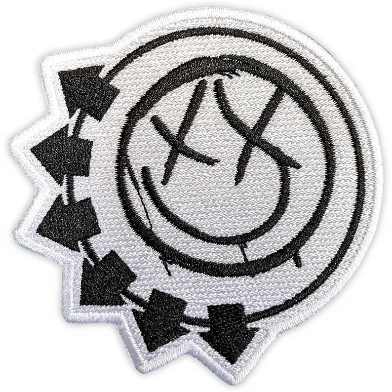 Blink 182 black smiley face logo patch