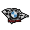 Bmw racing sport checkered flag patch