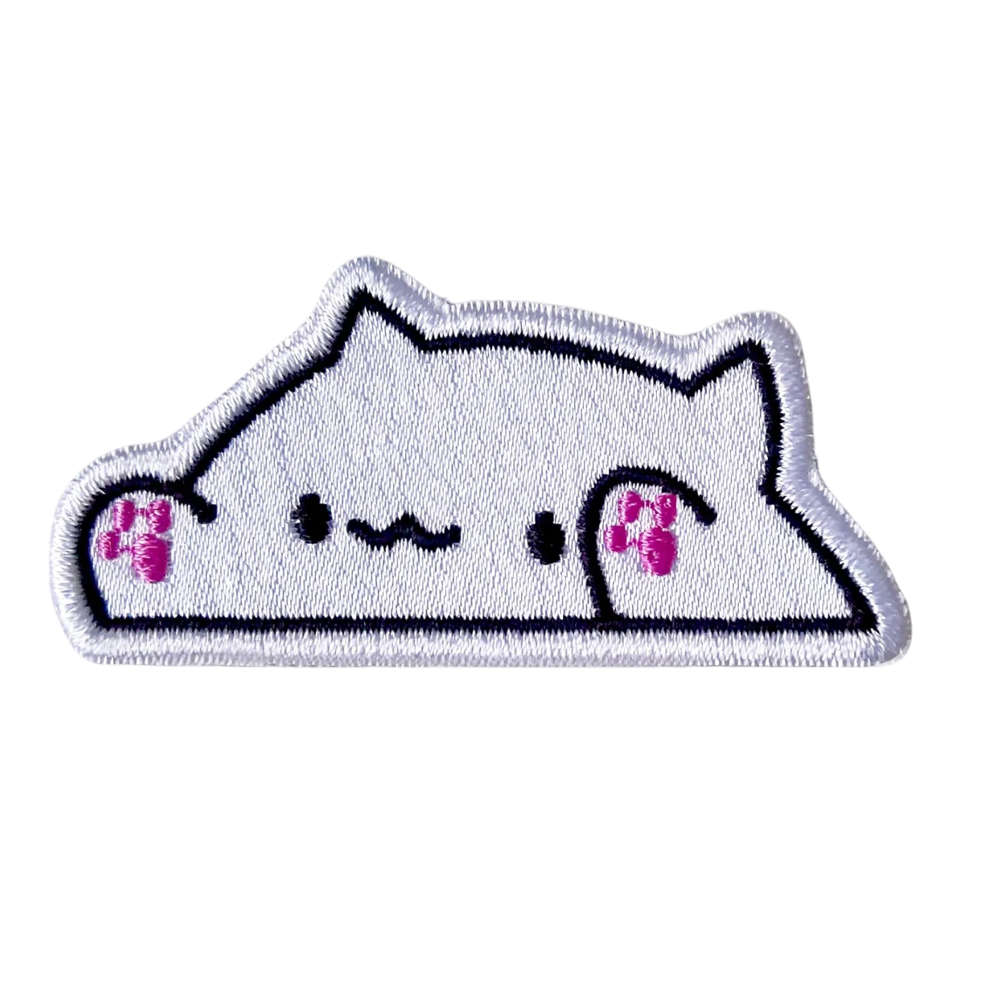 Bongo cat meme embroidered patch