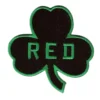 Boston celtics red memorial black embroidery patch