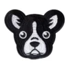 Boston Terrier Face Embroidered Patch