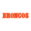 Broncos text embroid patchdere