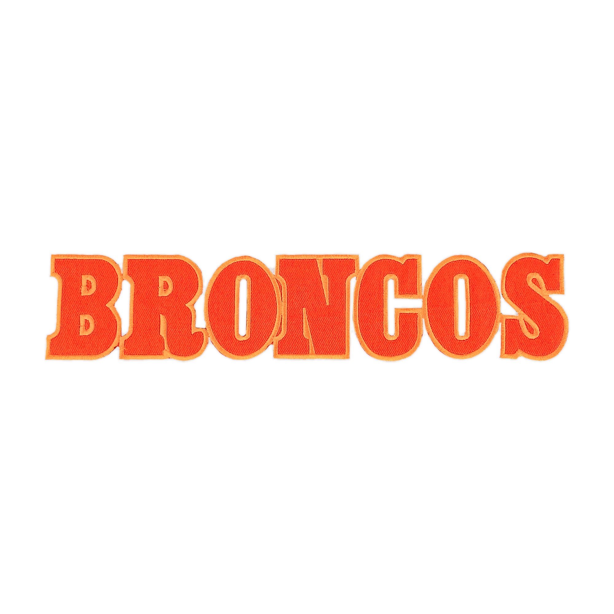 Broncos text embroid patchdere