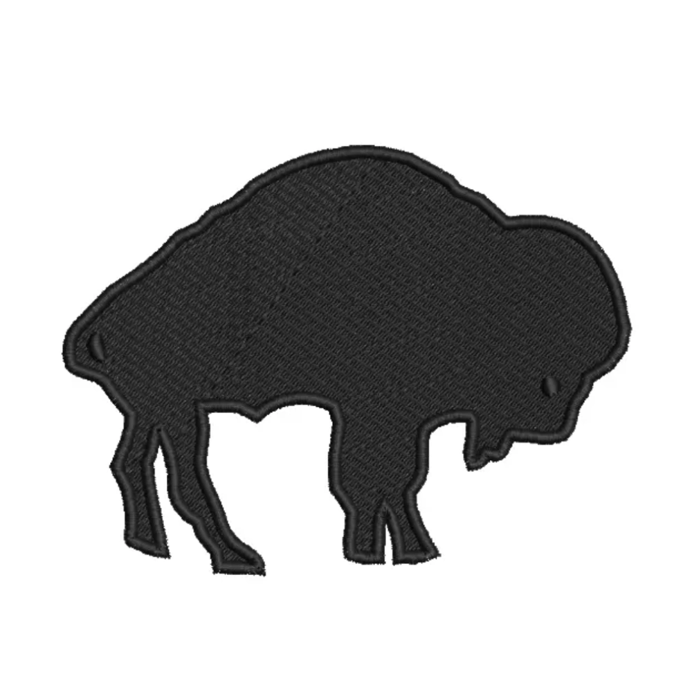 Buffalo bills 1970 retro black embroidered patch