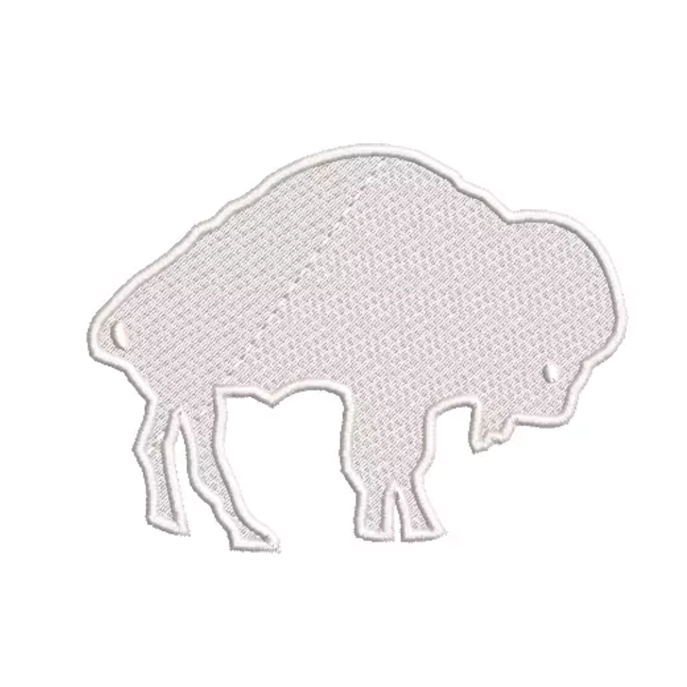 Buffalo bills 1970 retro white embroidered patch