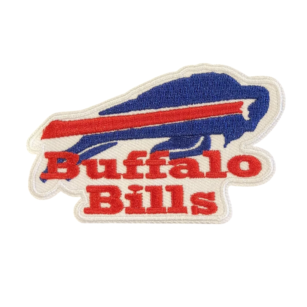 Buffalo bills running buffalo wordmark patch