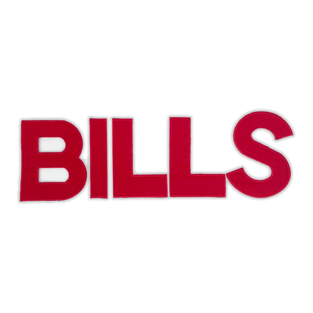 Buffalo Bills Red Wordmark Patch