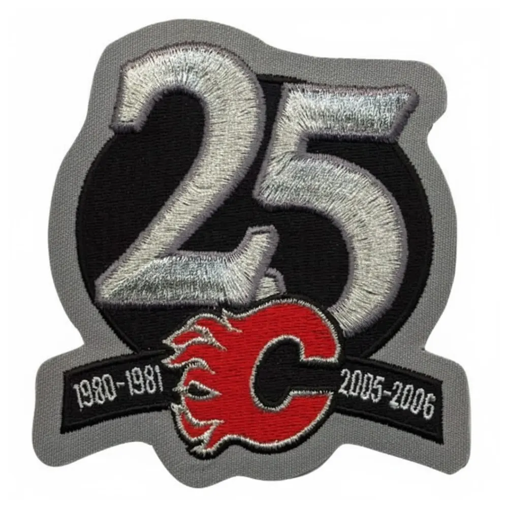 Calgary flames 25th anniversary patch