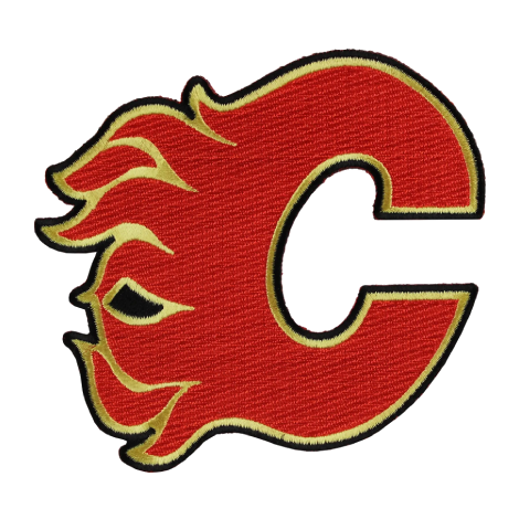 Calgary flames letter c primary team logo patch