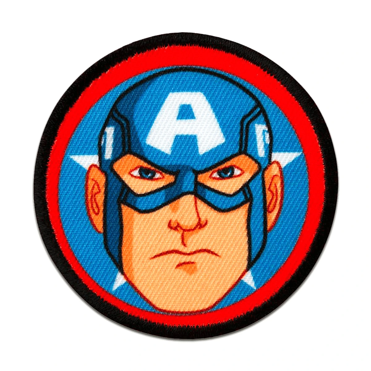 Captain America Face Round Patch