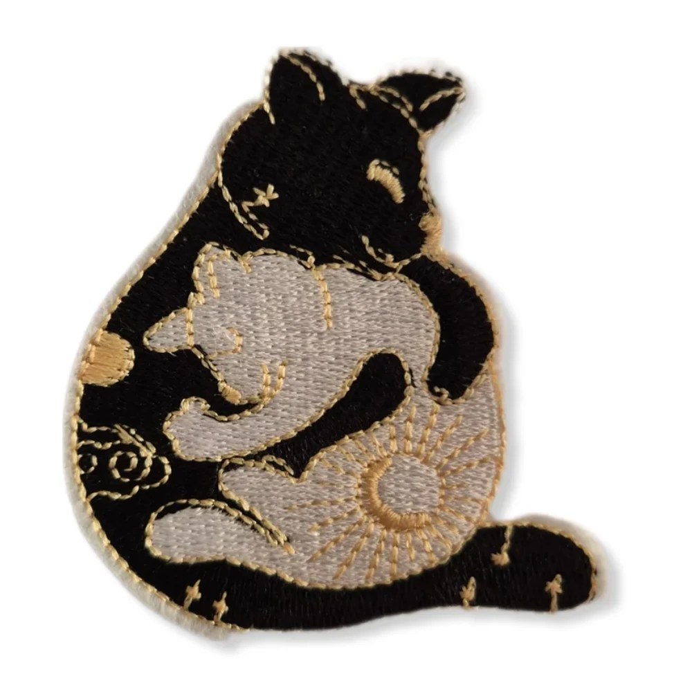 Celestial Sun and Moon Cat Patch