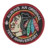 Chicago blackhawks 75th anniversary embroidered patch