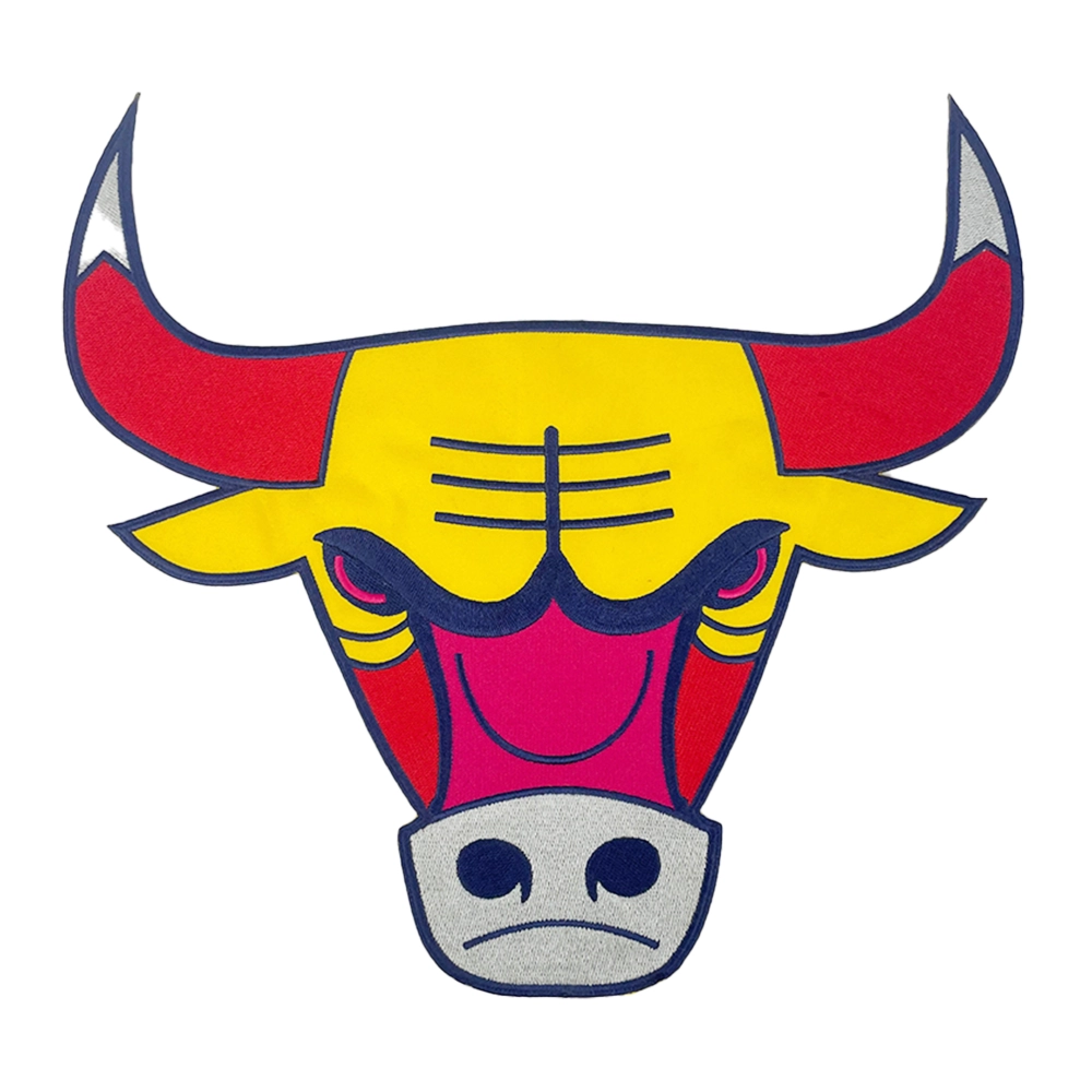 Chicago Bulls Multi-Color Bull Face Patch