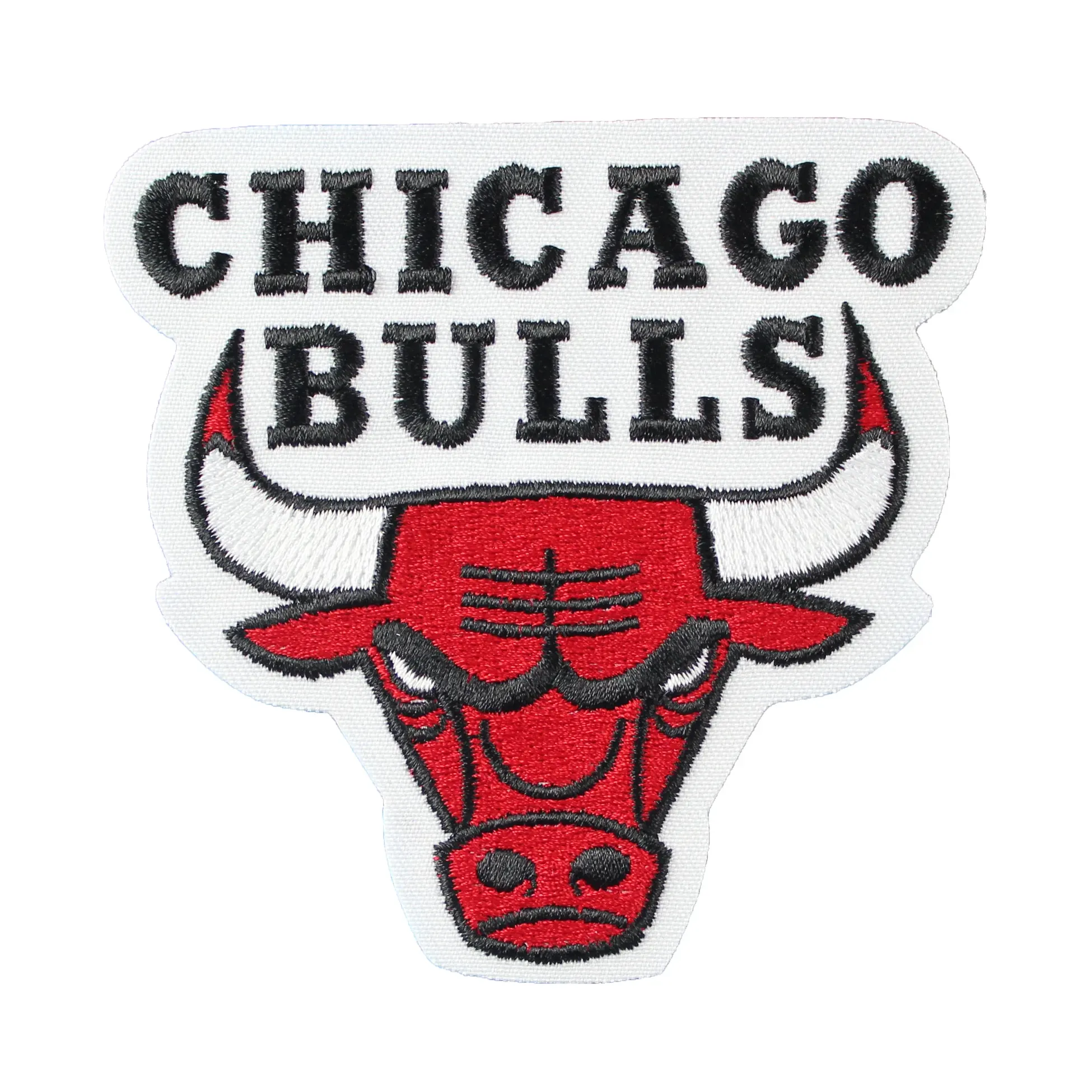 Chicago Bulls bull head script logo patch