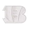 Cincinnati bengals white b logo embroidered patch