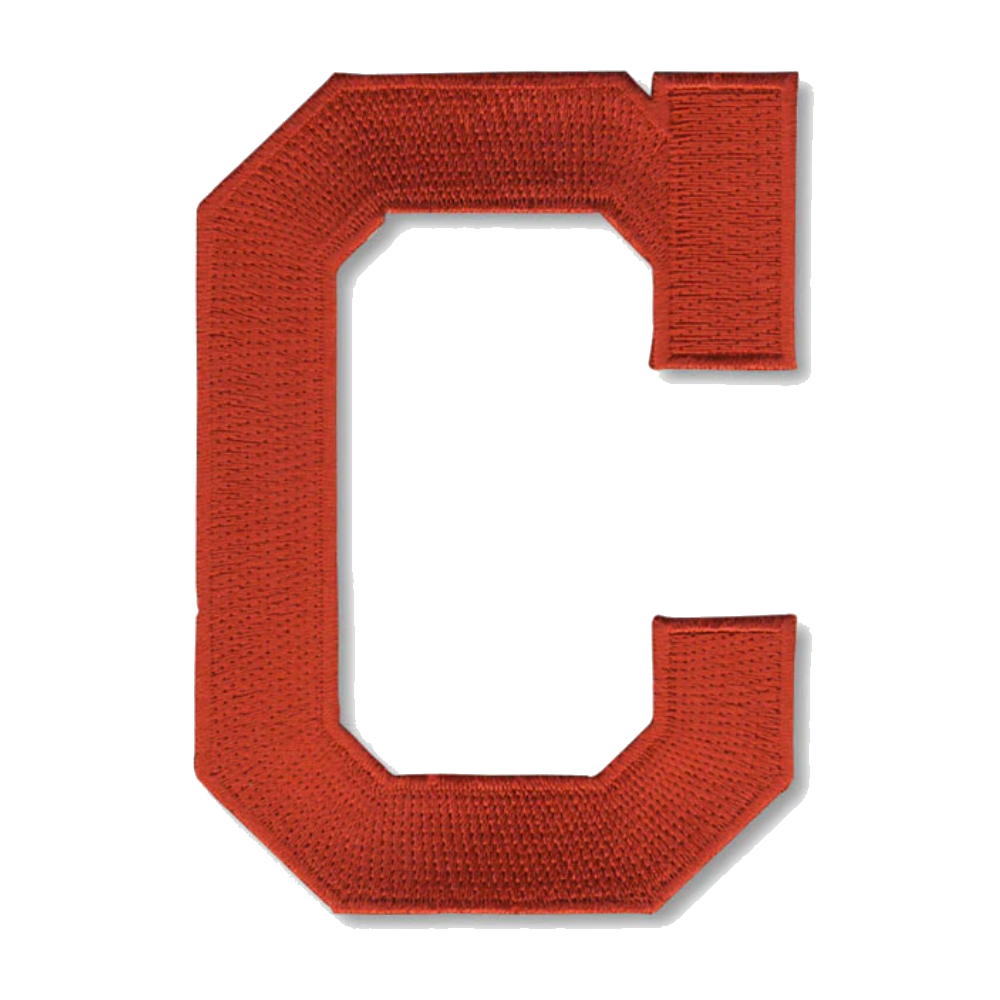 Cleveland guardians hat c embroidery red patch