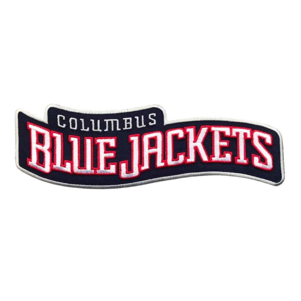 Columbus blue jackets wordmark logo patch