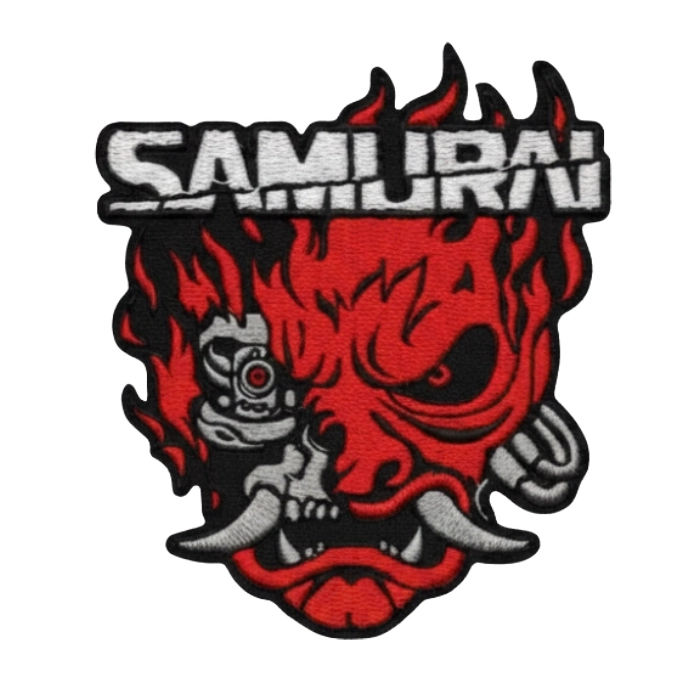 Cyberpunk 2077 Samurai Oni Mask Patch