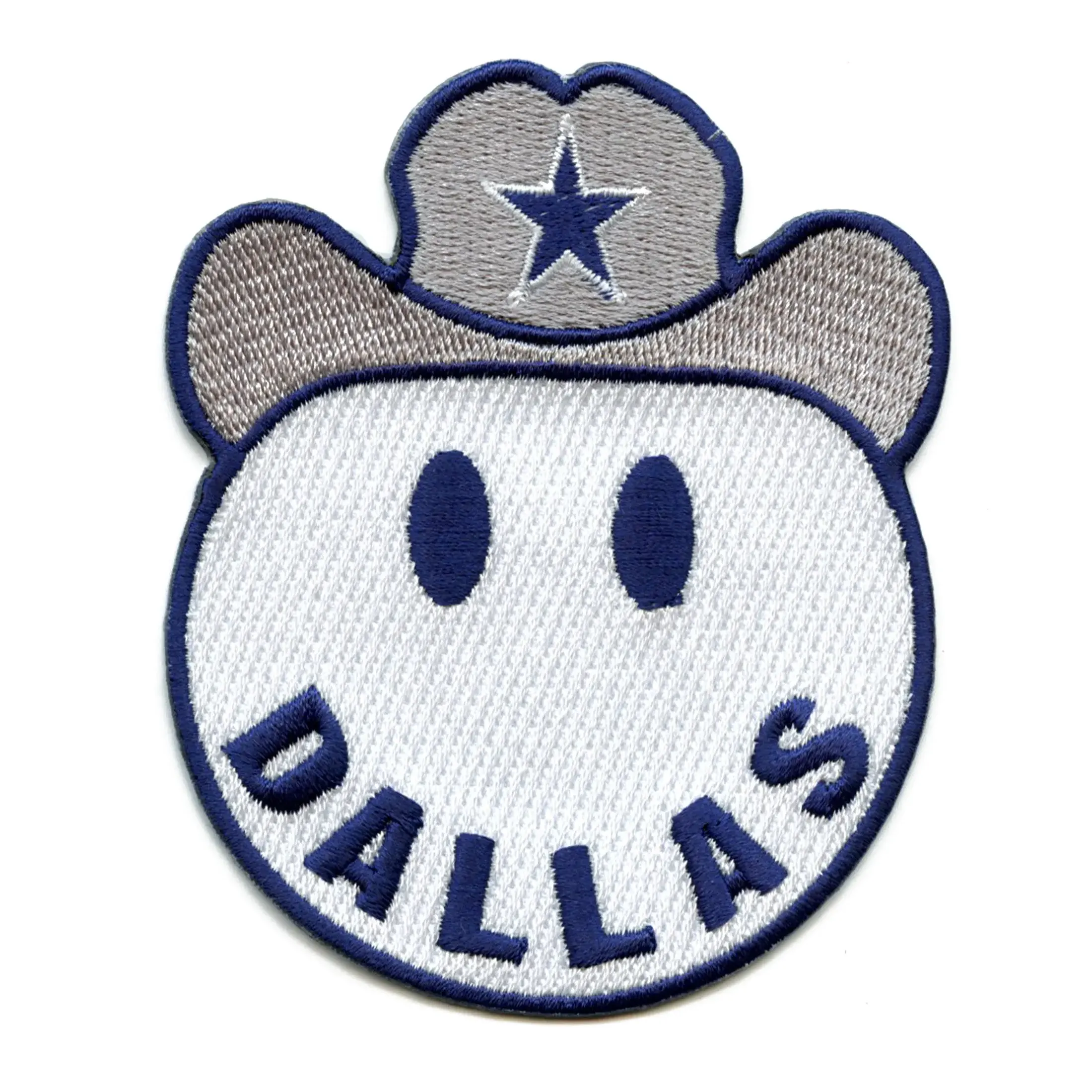 Dallas Cowboys Smiley Face Cowboy Hat Patch