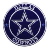 Dallas cowboys star and script embroidered patch