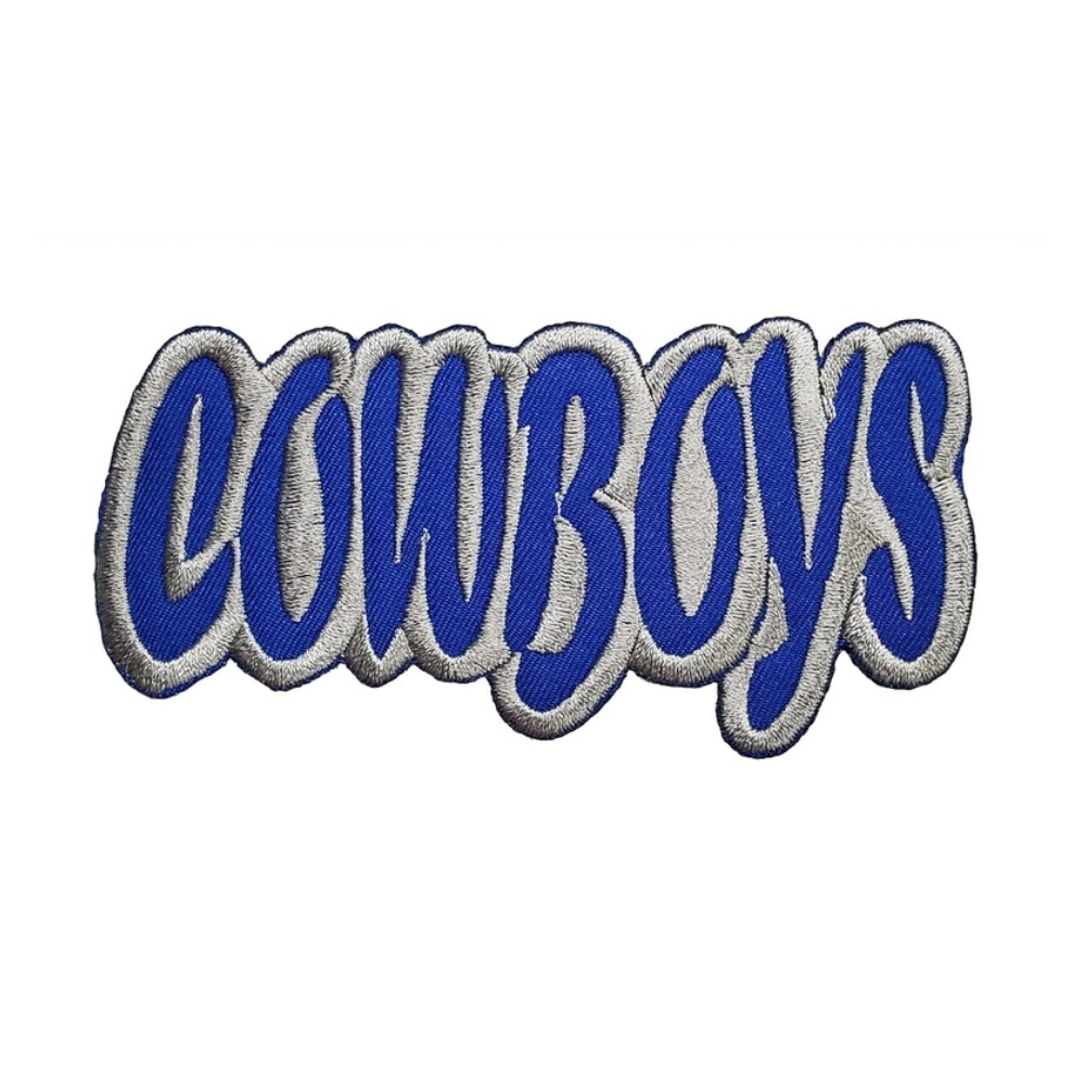 Dallas cowboys wordmark logo embroidered patch