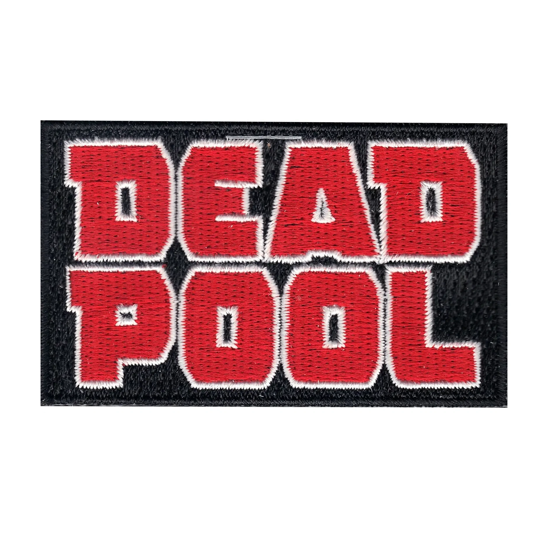 Deadpool Script Logo Black/Red Patch