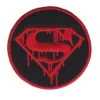 Superman Bleeding Shield Round Logo Patch