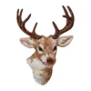 Deer head embroidered iron on patch