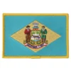 Delaware flag golden border patch