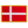 Denmark country flag embroidered iron on patch 1