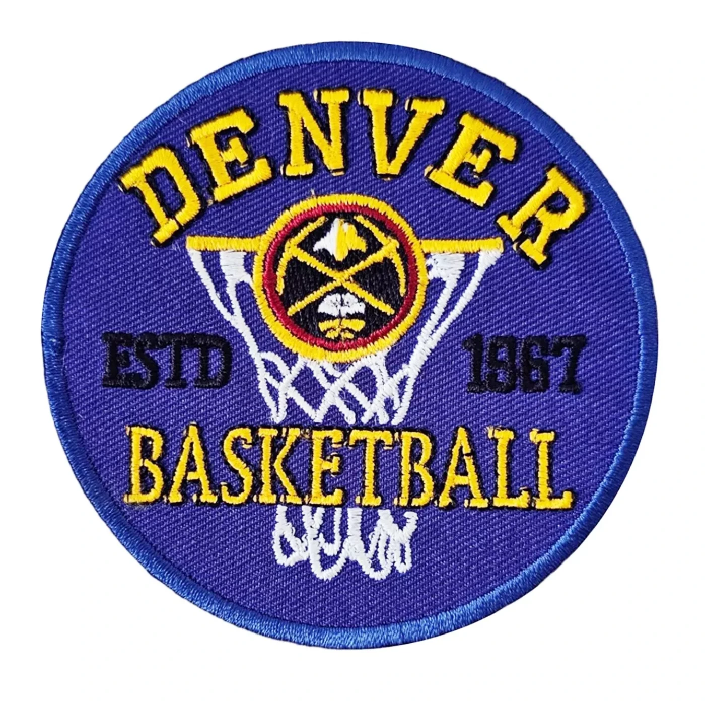 Denver basketball estd 1967 round patch