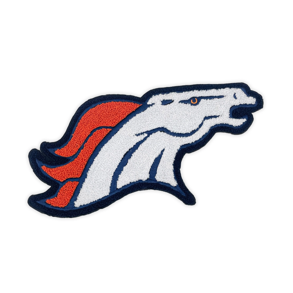 Denver broncos 3d horse face embroidered patch