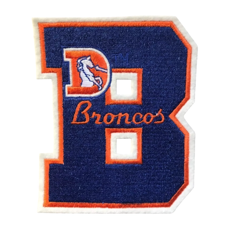 Denver Broncos vintage "B" letter patch