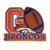 Denver broncos orange embroidery patch 2