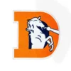 Denver broncos vintage d logo patch